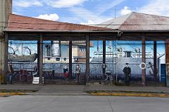 10A Large Mural Of Punta Arenas Seafaring History By Painter Luis Perez Lopez Door Along Avenida Costanera Waterfront Area Of Punta Arenas Chile